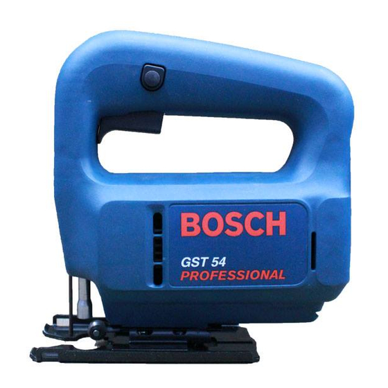 Bosch GST 54 Operating Instructions Manual
