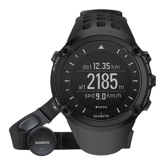 Suunto AMBIT Quick Manual