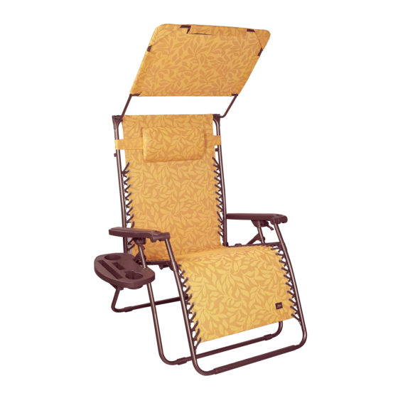 BLISS HAMMOCKS GXW457ALR ZERO GRAVITY CHAIR INSTRUCTION MANUAL Pdf