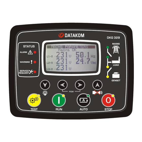 Datakom DKG-329 User Manual