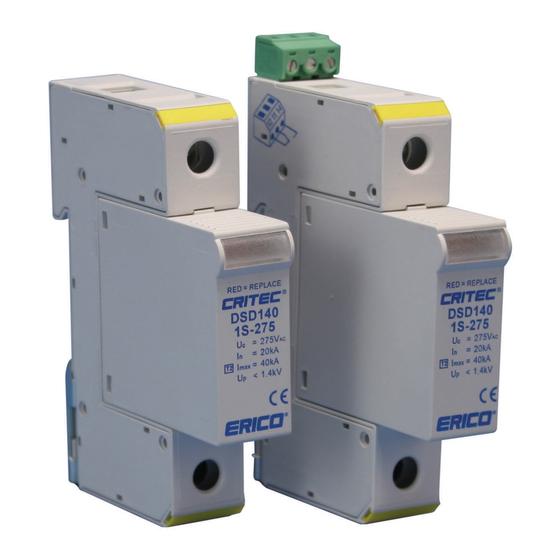 ERICO DSD140-1S Series Installation Instructions