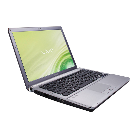 Sony VGN-SR510G User Manual