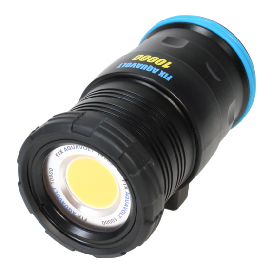 User Manuals: Fisheye FIX AQUAVOLT 10000 Video Light