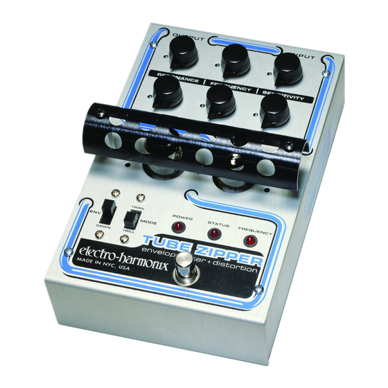 ELECTRO-HARMONIX TUBE ZIPPER MANUAL Pdf Download | ManualsLib