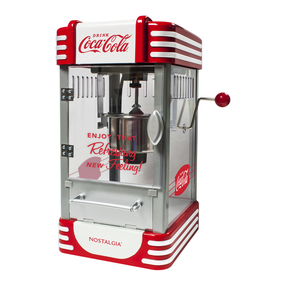 Nostalgia Rhp310coke Coca-Cola Mini Hot Air Popcorn Popper