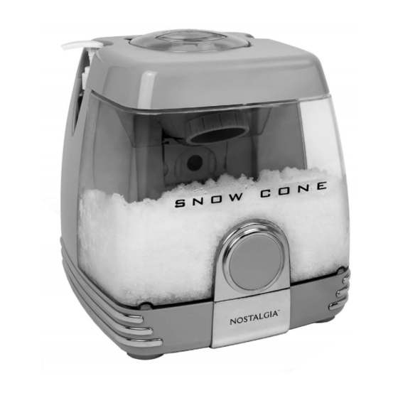 NOSTALGIA SC7 SERIES INSTRUCTIONS AND RECIPES MANUAL Pdf Download