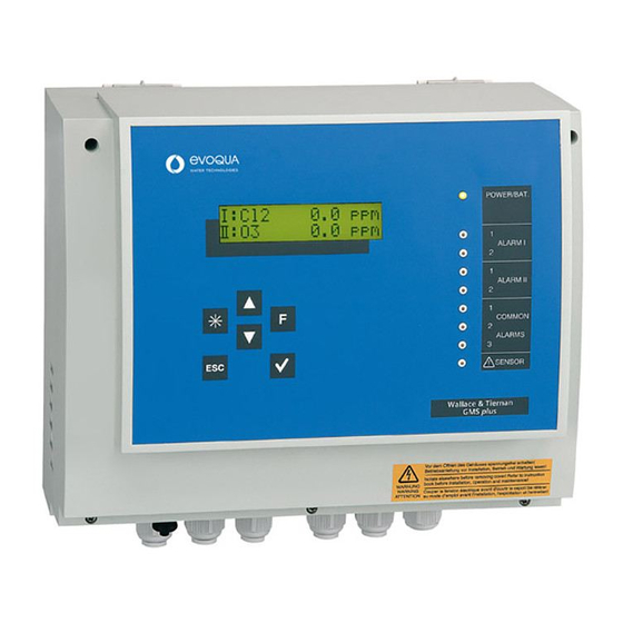 EVOQUA WALLACE & TIERNAN GMS PLUS ORIGINAL INSTRUCTION MANUAL Pdf