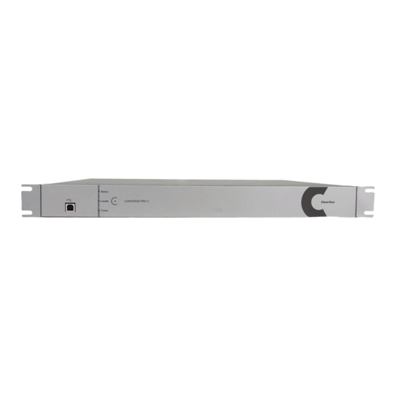 ClearOne CONVERGE Pro 2 (CP2) Series User Manual