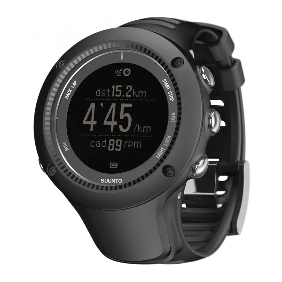 SUUNTO AMBIT2, AMBIT2 R, AMBIT2 S Quick Guide