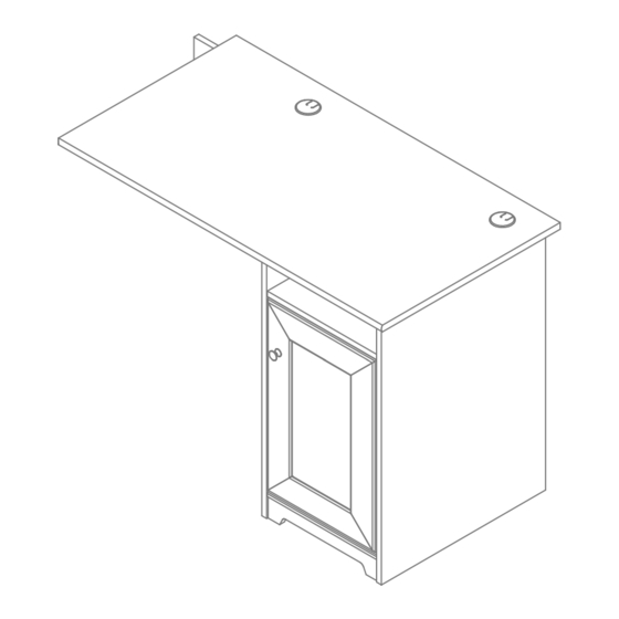 BUSH FURNITURE Cabot 42W Single Pedestal Return Assembly Manual