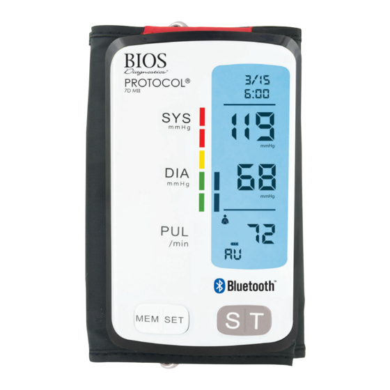 BIOS Diagnostics PROTOCOL 7D MII BD250 Instruction Manual