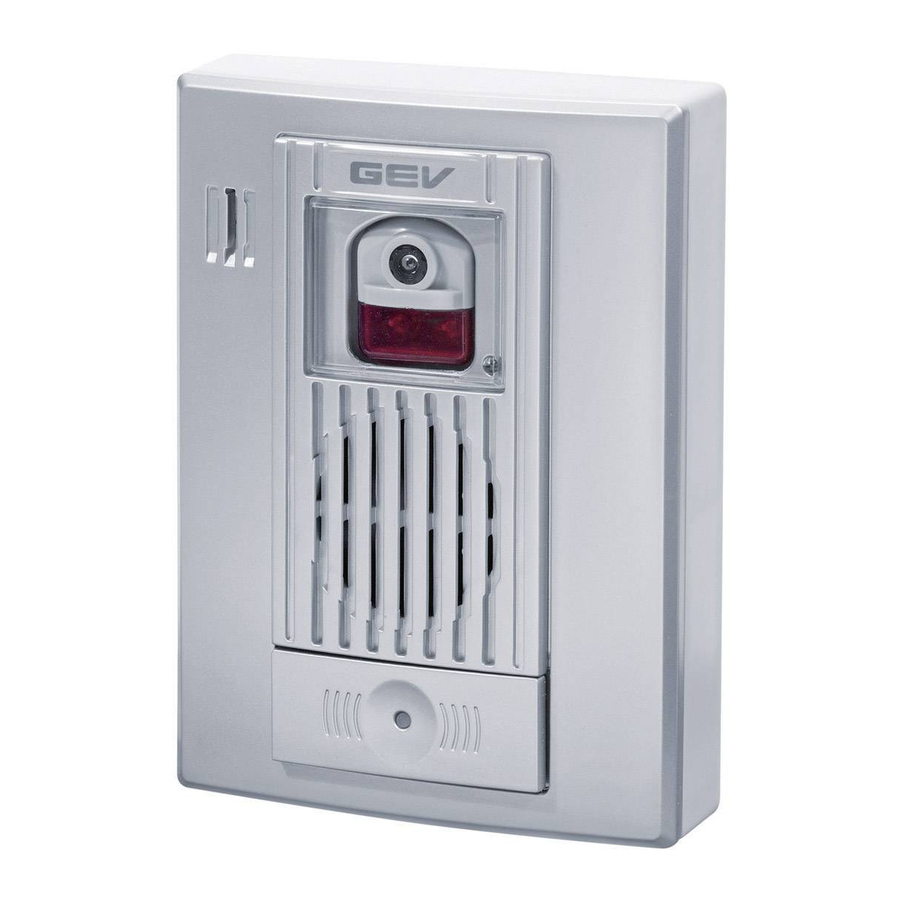 GEV CVF 86005 Quick Start Manual