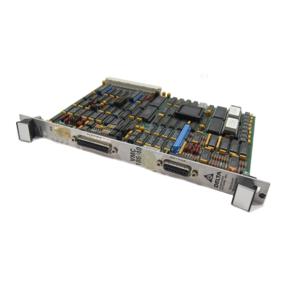 Delta Computer Systems VMC 186/40 Manual