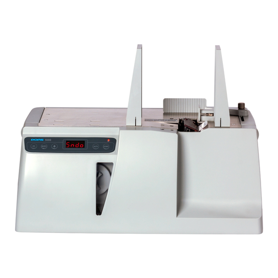 Dors 500 Banknote Banding Machine Manuals