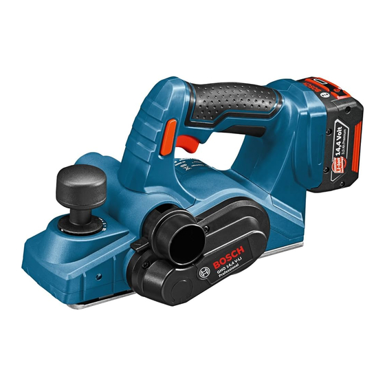 Bosch GHO 14,4 V-LI Manuals