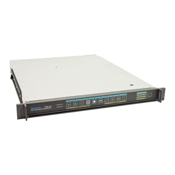 Tektronix TSG-271 Instruction Manual