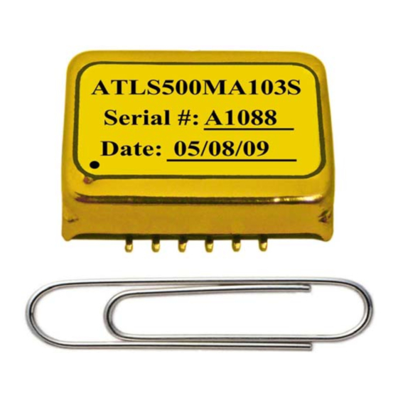 Analog Technologies ATLS500MA103 Quick Start Manual