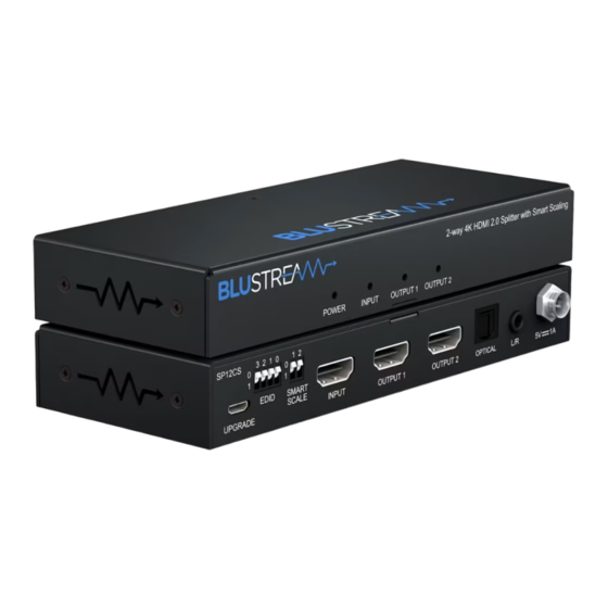 BluStream SP12CS Quick Reference Manual