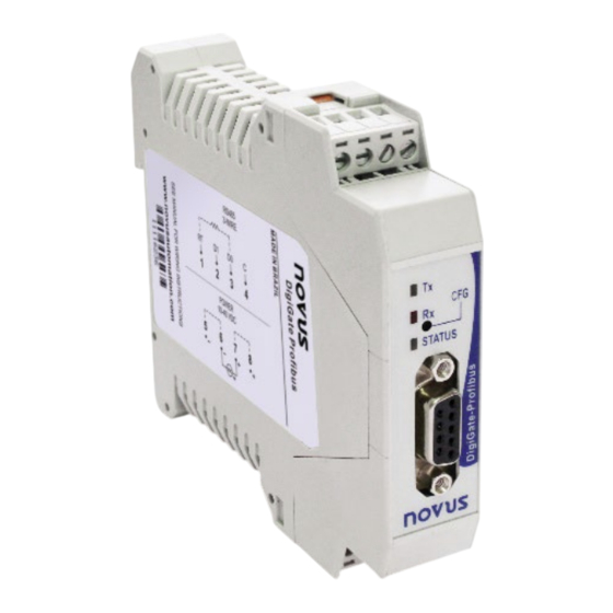 Novus DIGIGATE PROFIBUS User Manual