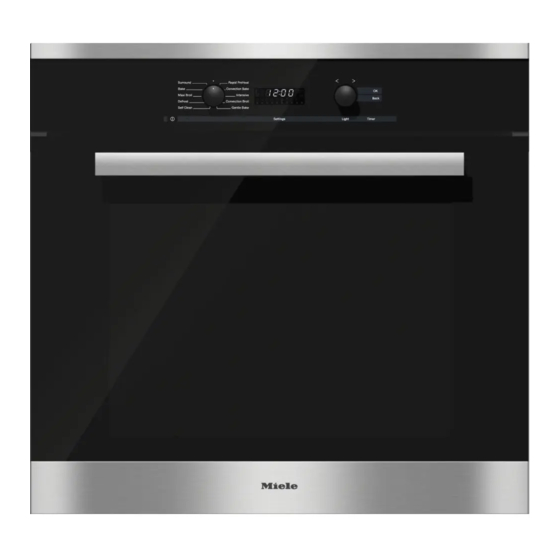 Miele H6180BP Operating And Installation Instructions