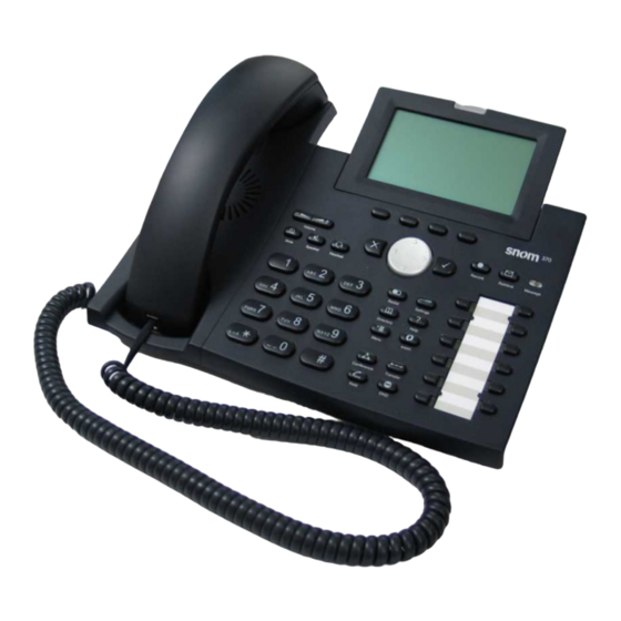 Snom 370 Configuration Manual