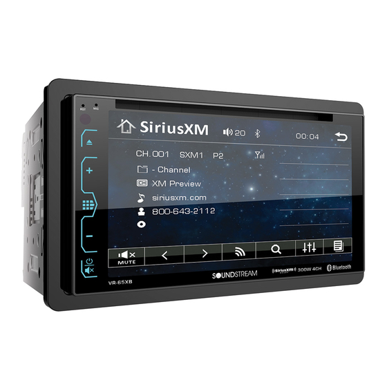 Soundstream VR-65XB Owner's Manual