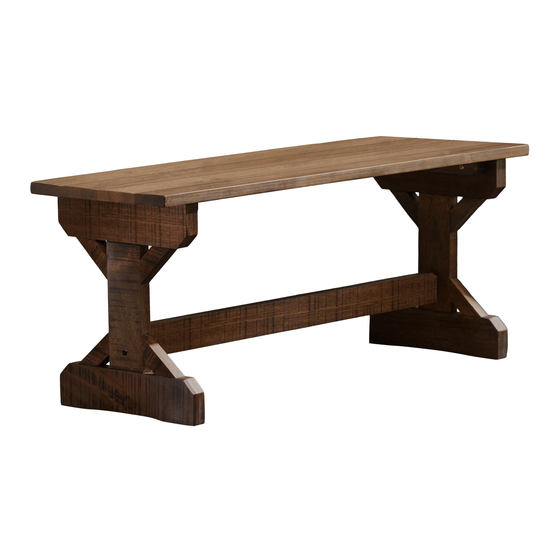 Backyard Discovery FARMHOUSE BENCH Owner's Manual & Assembly Instructions