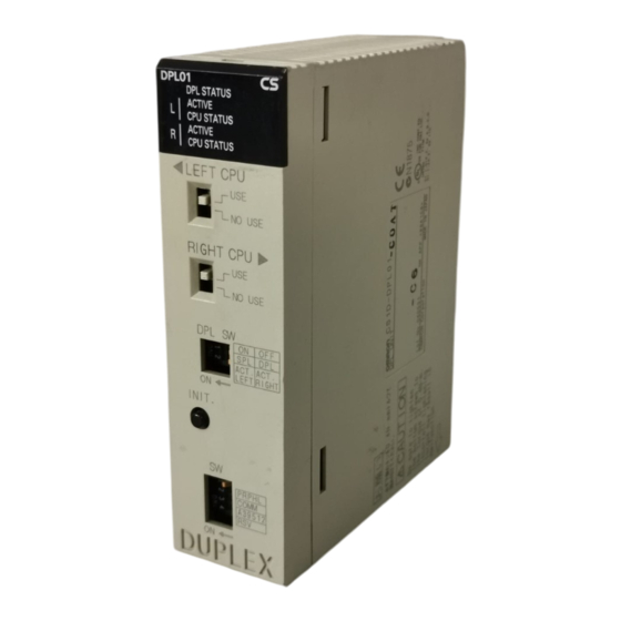 Omron CS1D DUPLEX SYSTEM - 10-2009 Operation Manual