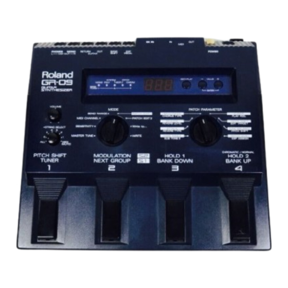 Roland GR-09 Owner's Manual