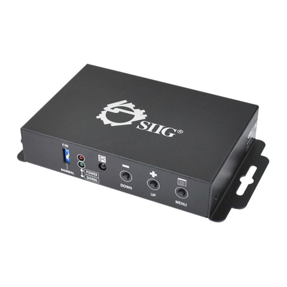 SIIG HDMI to VGA & Audio Converter Scaler Installation Manual