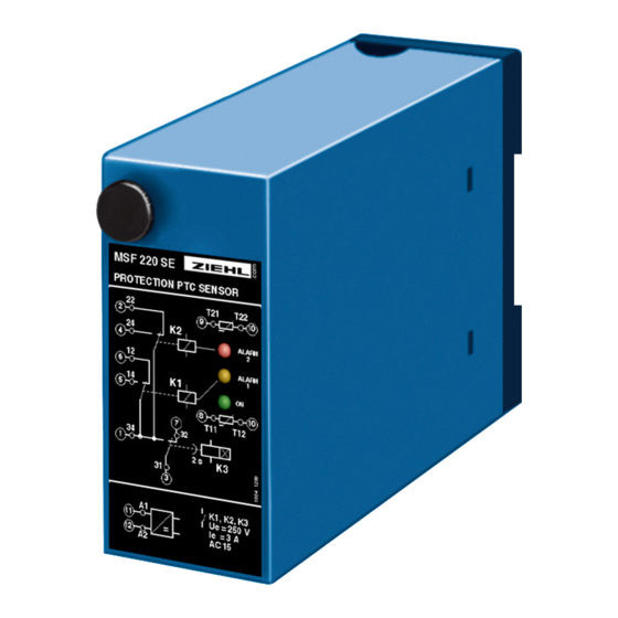ZIEHL MSF 220 SE Operating Manual
