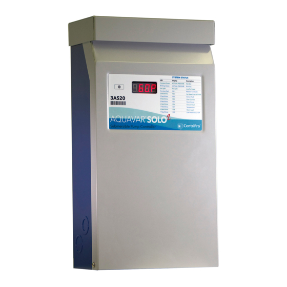 Xylem CentriPro Aquavar SOLO 2 Frequently Asked Questions