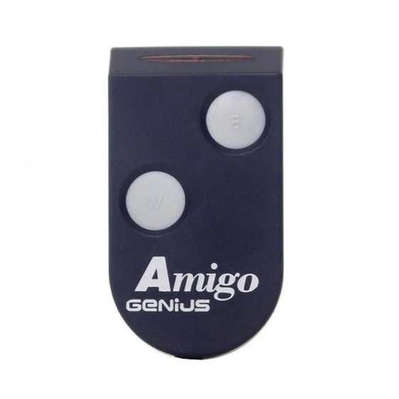 Remote Control GENIUS JA 332 Programming Manual