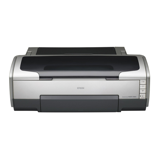 Epson Stylus Photo R1800 Start Here Manual