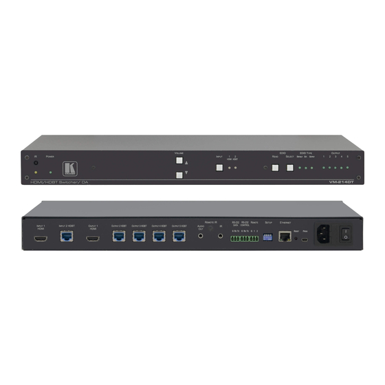 Kramer VM-214DT Quick Start Manual