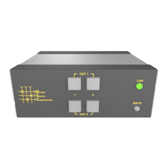 Matrix Switch Corporation MSC-HD22L Product Manual
