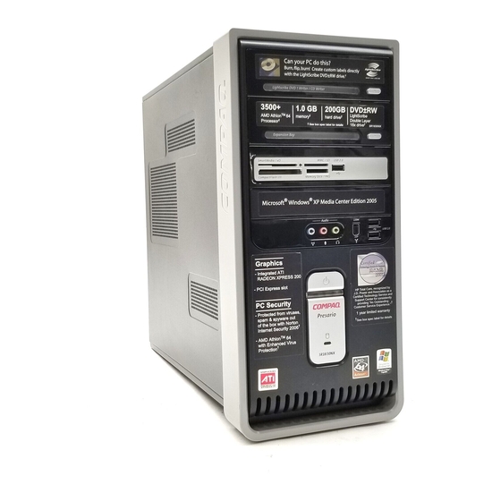 HP Compaq Presario,Presario SR1000 Quick Setup