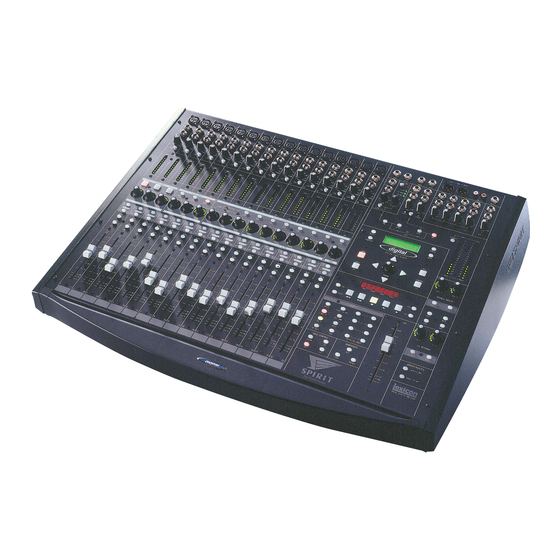 SoundCraft SPIRIT M-Audio LAGOON Digital 328 v2 Manual