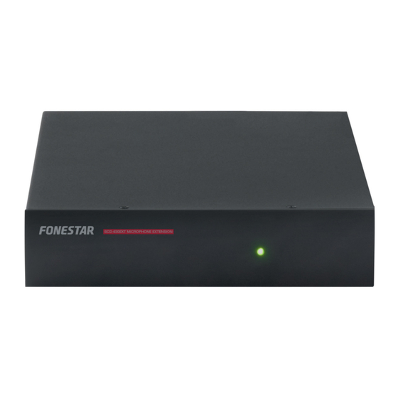 FONESTAR SCD-630EXT Quick Start Manual