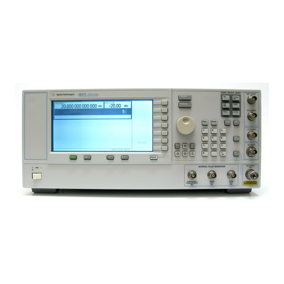 Keysight E8257D Installation Manual