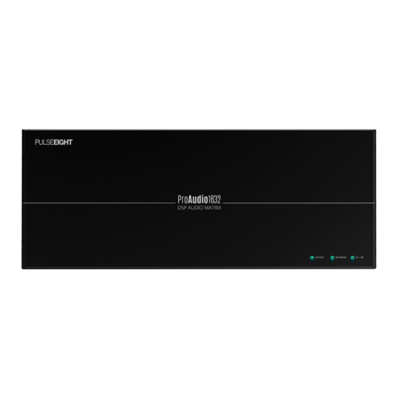 PULSEEIGHT ProAudio1632 Quick Start Manual