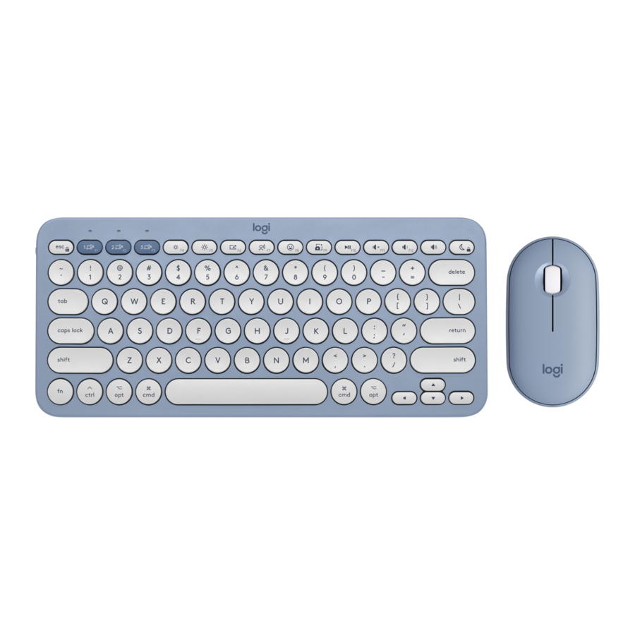 Logitech Pebble 2 Combo, K380, M350 Manual