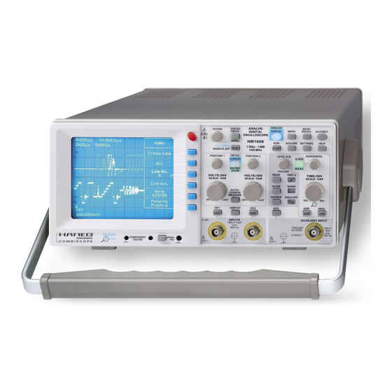 Hameg HM1008-2 Manual