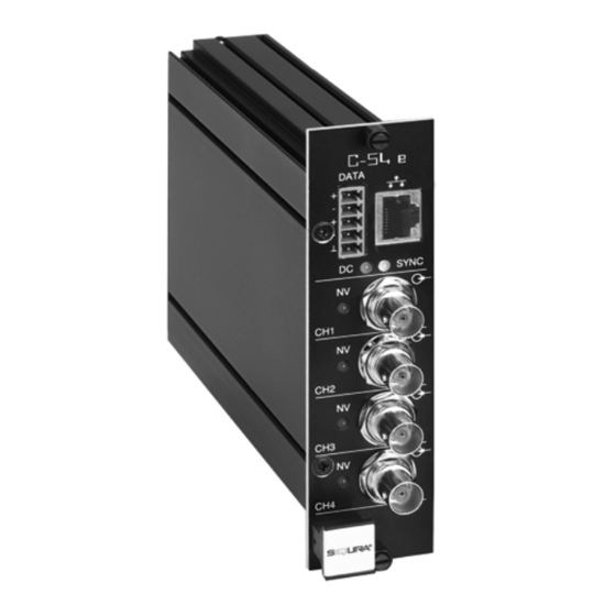 Optelecom-nkf Siqura C-54 E-MC User Manual