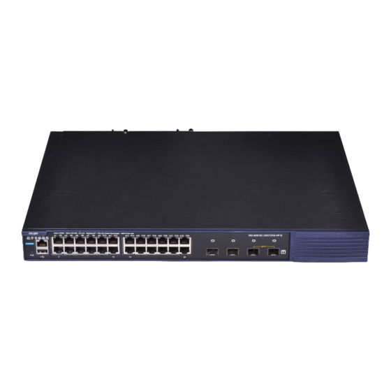 Ruijie Networks RG-S2910C-XS-P Series Hardware  Installation And Reference Manual