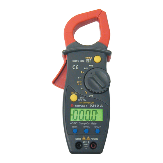 Triplett 9310-A Manual