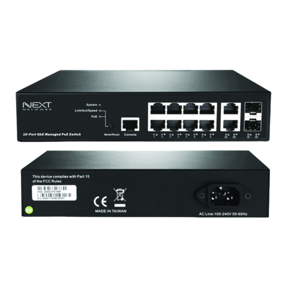 Synology NEXT-POE4210L2S-TP Manuals