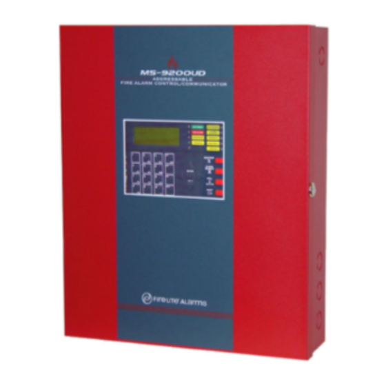 Fire-Lite Alarms MS-9200UD Manual
