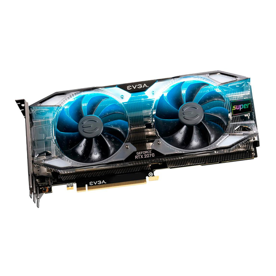 EVGA GeForce RTX 2070 FTW3 Ultra Gaming 8GB User Manual
