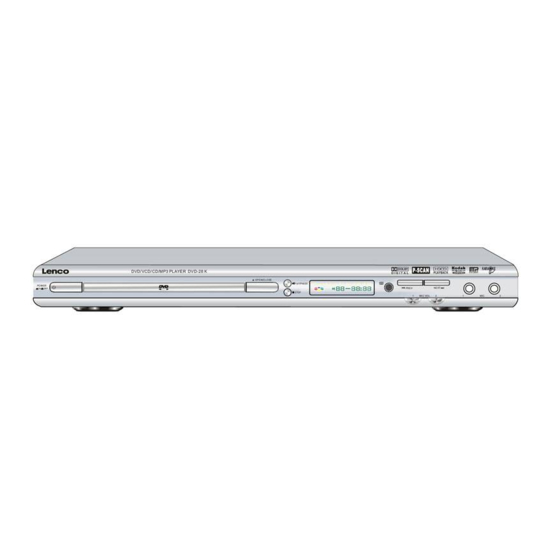 LENCO DVD-28 K User Manual